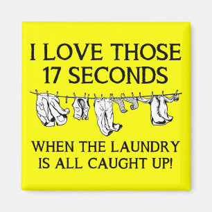 Tvätt Dag Funny Fridge Magnet