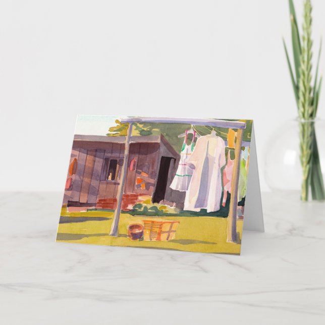 Tvätt-dagskort Kort (Framsida)