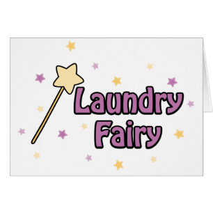 Tvätt Fairy Hälsningskort