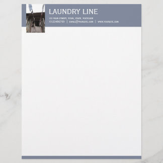 Tvätt grått Letterhead Brevhuvud
