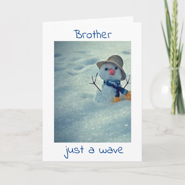 TVÄTT HEJ PÅ DIN **BIRTHDAY BROTHER** KORT (Framsida)