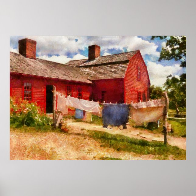 Tvätt - Kläder Poster (Framsidan)