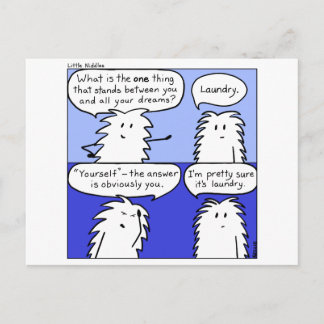 Tvätt Little Niddles vykort