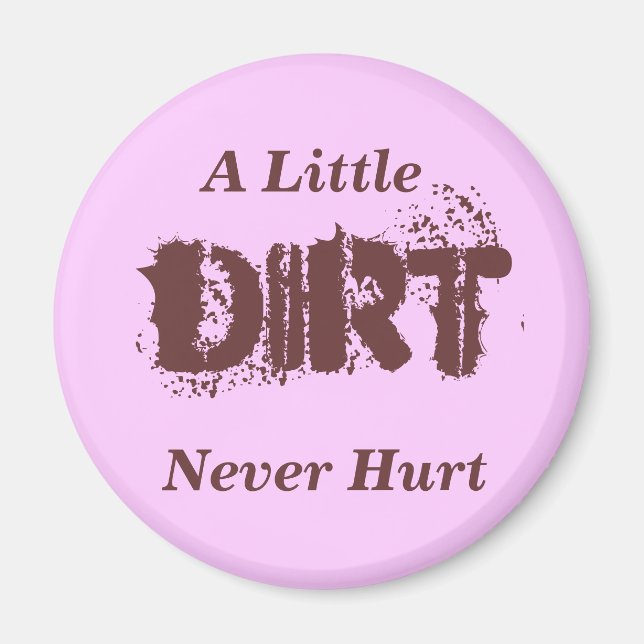 Tvätt Magnet - lite DIRT (Framsidan)