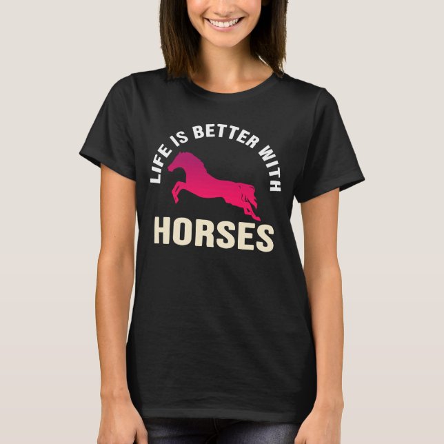 Tvätt med  hästar t shirt (Framsida)