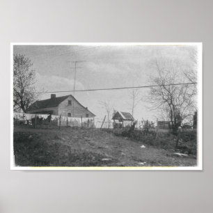 Tvätt om Vintagen Clothesline Farmhouse Poster