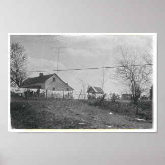 Tvätt om Vintagen Clothesline Farmhouse Poster