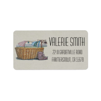 Tvätt på slutlinje adressetikett