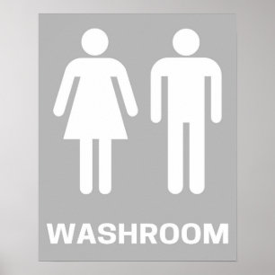 Tvätt Poster Modern Wall Art Inverterad Färg