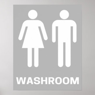 Tvätt Poster Modern Wall Art Inverterad Färg