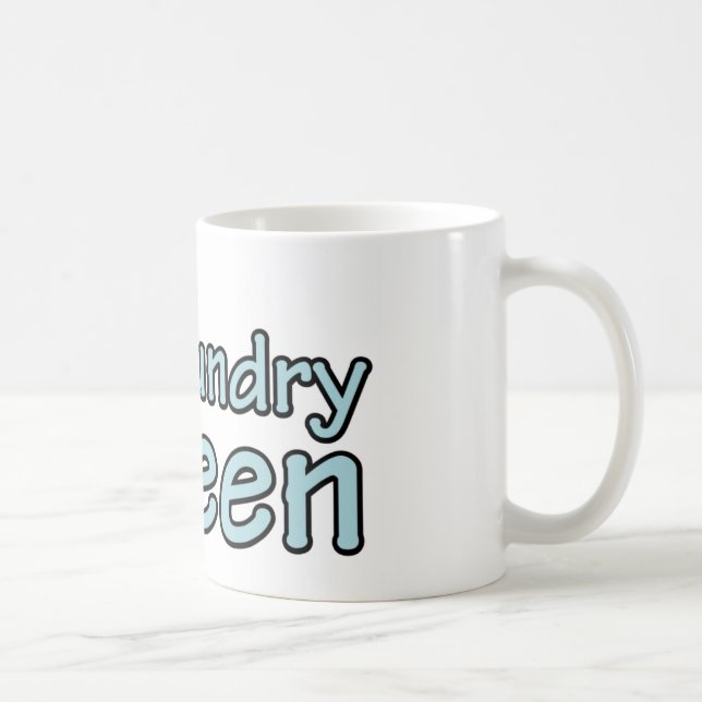 Tvätt Queen med Krona Kaffemugg (Höger)