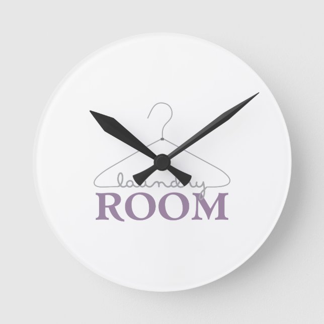 Tvätt Room Rund Klocka (Framsida)