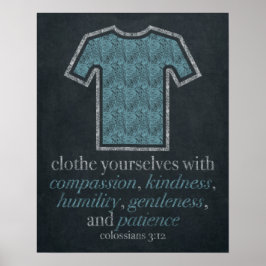 Tvätt rumschalkboard Art 16x20 Poster