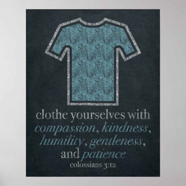 Tvätt rumschalkboard Art 16x20 Poster (Framsidan)