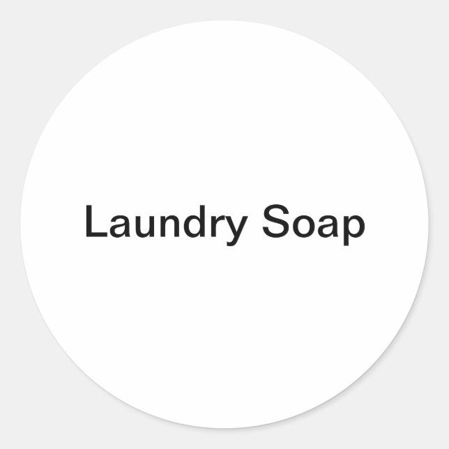 Tvätt Soap Stickers Runt Klistermärke (Framsida)