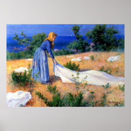 Tvätt torkar Elin Danielson-Gambogi 1896 Poster