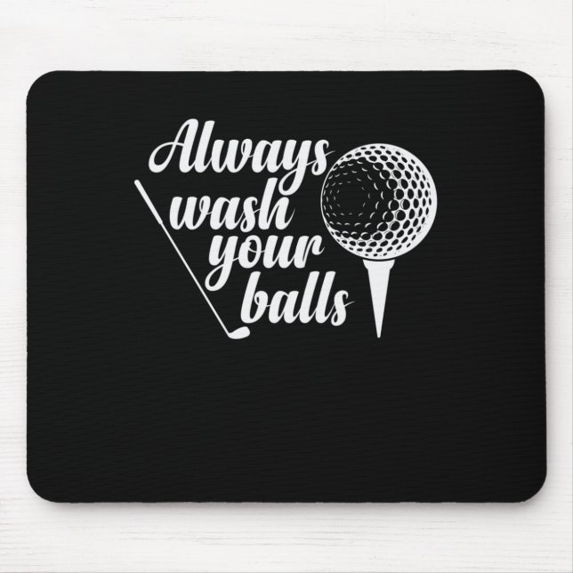 Tvätta alltid Bollar Golf Trendsport Abschlag Musmatta (Framsidan)