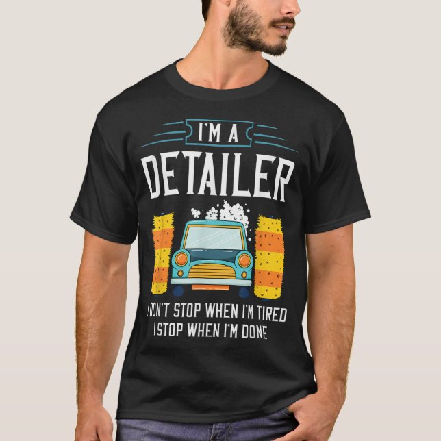 Tvätta av detaljhandelsbil t shirt (Framsida)