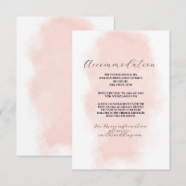 Tvätta av vattenfärgspersika i Bröllop Tilläggskort
