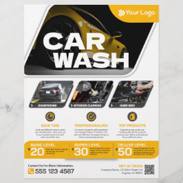 Tvätta bil - (mall) Flyer
