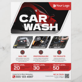 Tvätta bil - (mall) Flyer