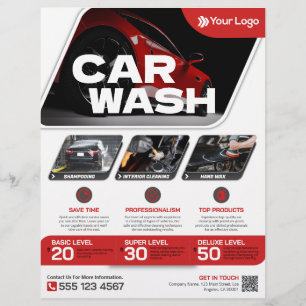 Tvätta bil - (mall) Flyer