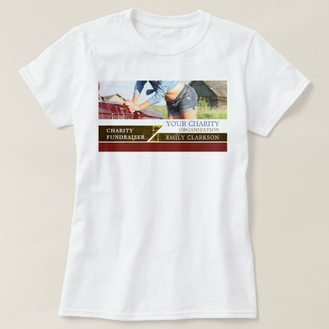 Tvätta bil, välgörenhetsorganisation, Sorterare T Shirt (Design framsida)