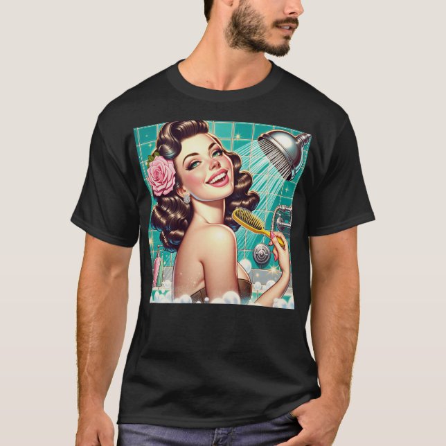 Tvätta bort dina bekymmer! t shirt (Framsida)