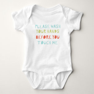 Tvätta din Händer Germ Free Baby Clean Cute T Shirt
