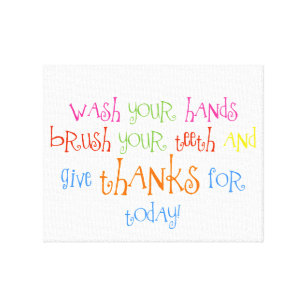 Tvätta din konst för trycket för badrummen för canvastryck