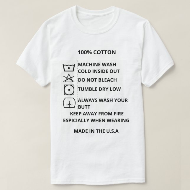 tvätta din t shirt (Design framsida)