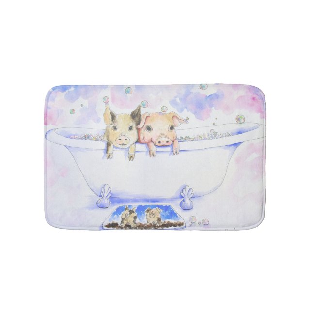 Tvätta en Dub Dub Giggies i Tub-målning Badrumsmatta (Framsidan)