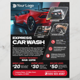 Tvätta Express Car - (mall) Flyer