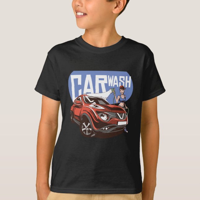 Tvätta flicka t shirt (Framsida)