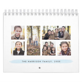 Tvätta fotokalender för vattenfärg kalender