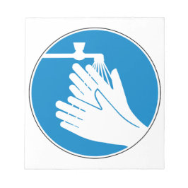 Tvätta Händer (Hälsa och säkerhet) (Hygien) Anteckningsblock