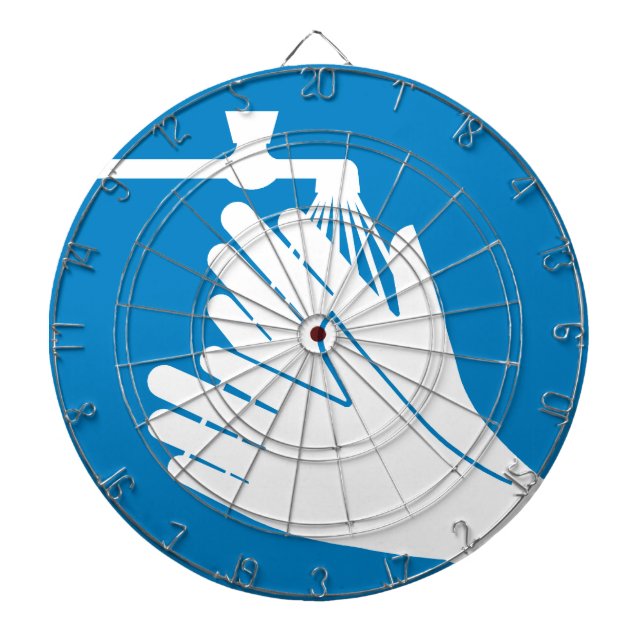 Tvätta Händer (Hälsa och säkerhet) (Hygien) Darttavla (Framsidan)