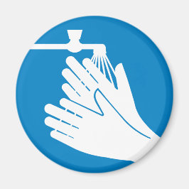 Tvätta Händer (Hälsa och säkerhet) (Hygien) Magnet