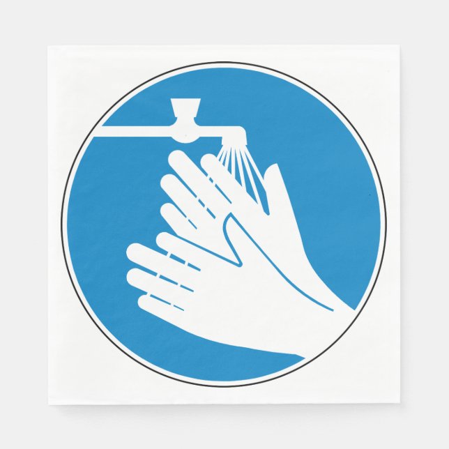 Tvätta Händer (Hälsa och säkerhet) (Hygien) Pappersservett (Framsidan)