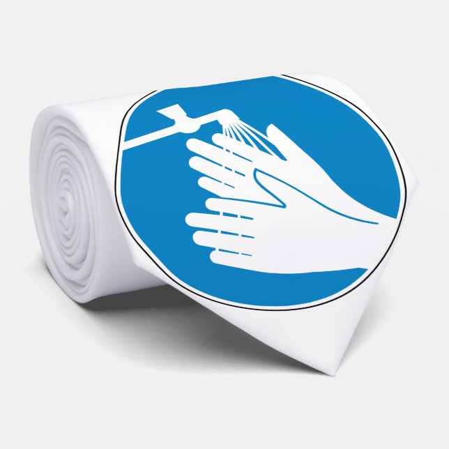 Tvätta Händer (Hälsa och säkerhet) (Hygien) Slips (Rullad)