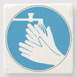 Tvätta Händer (Hälsa och säkerhet) (Hygien) Stenunderlägg