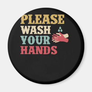 Tvätta Händer Hand Tvätta sparliv Magnet