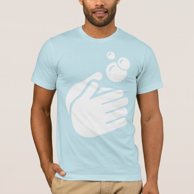 Tvätta Händer - Handhand Tvätta Coronavirus & Flu T Shirt (Framsida)