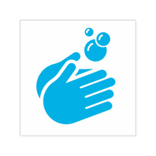 Tvätta Händer - Handhand Tvätta Hygiene Doktor Flu Självfärgande Stämpel