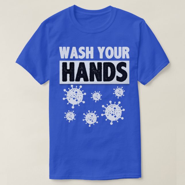 Tvätta händer-hygienoffert t shirt (Design framsida)