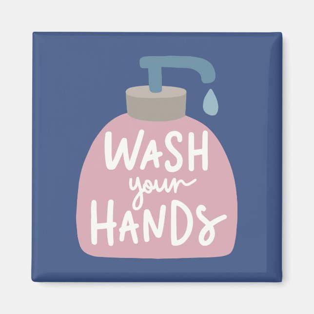 Tvätta Händer Magnet (Framsidan)