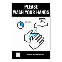 Tvätta händer Poster