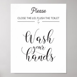 Tvätta Händer Poster