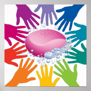 TVÄTTA HÄNDER POSTER