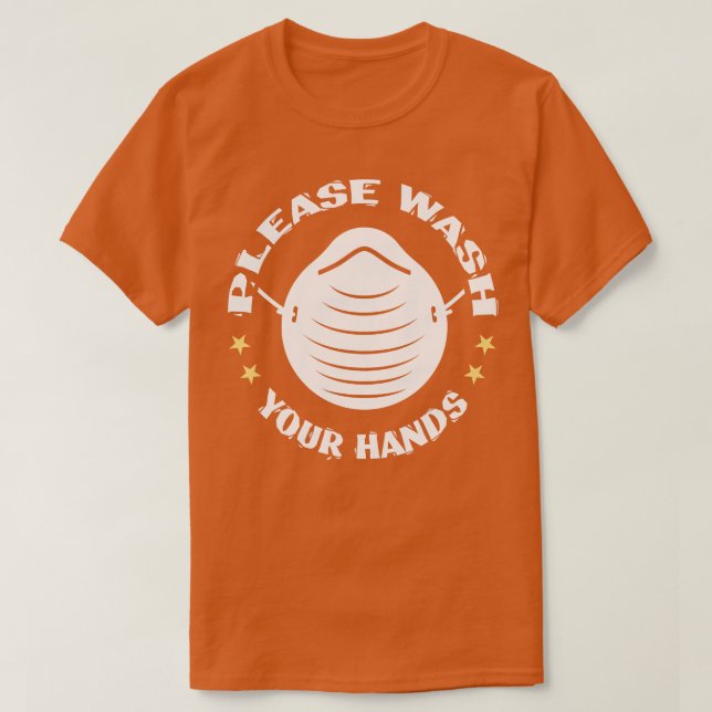 Tvätta Händer T Shirt (Design framsida)